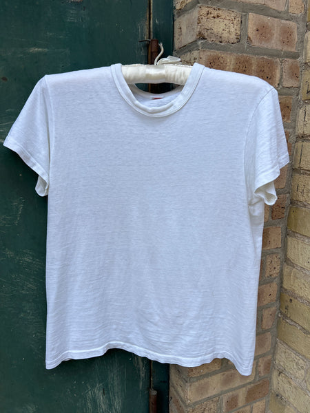 Vintage 1950's- 60's Paper Thin White T-Shirt
