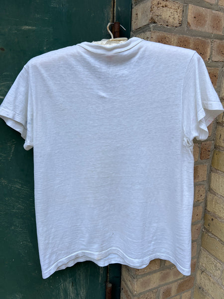 Vintage 1950's- 60's Paper Thin White T-Shirt