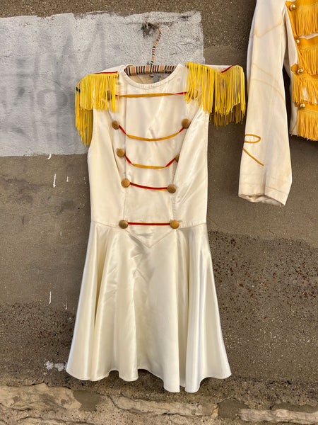 Vintage 1940's Majorette Uniform, Fringe Jacket