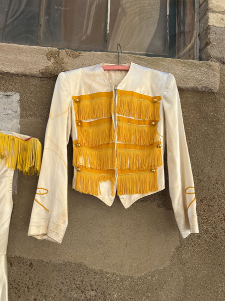 Vintage 1940's Majorette Uniform, Fringe Jacket