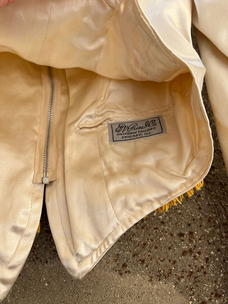 Vintage 1940's Majorette Uniform, Fringe Jacket