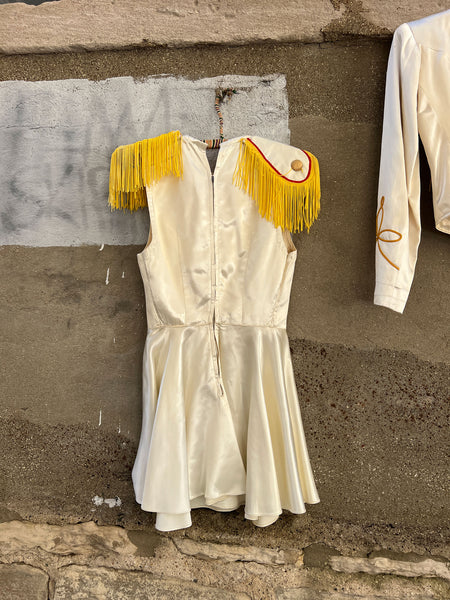 Vintage 1940's Majorette Uniform, Fringe Jacket