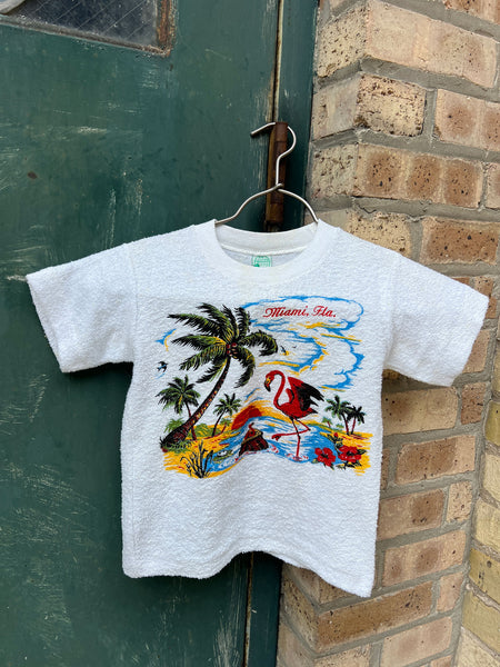 Vintage 1940's - 50's Terry FLORIDA Baby Tee