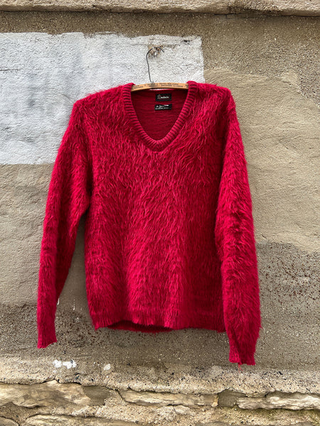 Vintage 1960's The Bearcat Shaggy Mohair Sweater