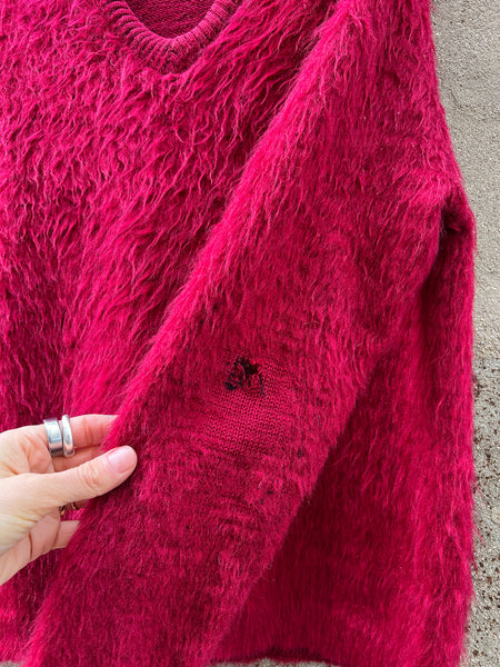Vintage 1960's The Bearcat Shaggy Mohair Sweater