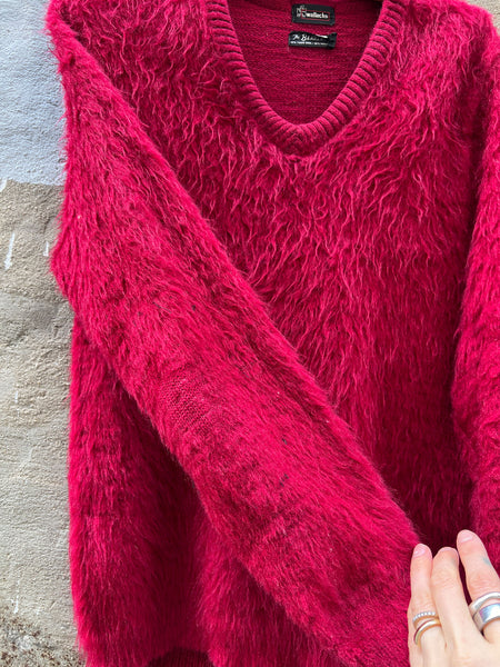 Vintage 1960's The Bearcat Shaggy Mohair Sweater