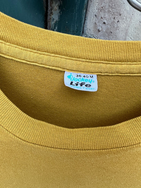 Vintage 1960's - 70's Mustard Cotton T-Shirt