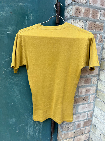 Vintage 1960's - 70's Mustard Cotton T-Shirt