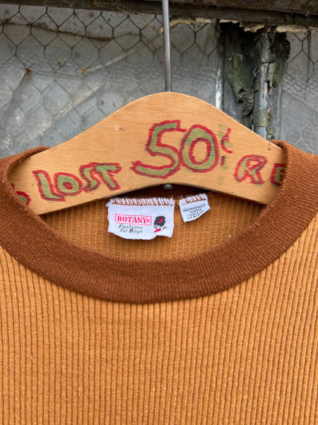 Vintage 1960's Goldenrod Cotton Ribbed Shirt