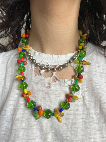 Vintage Glass Fruit Necklace