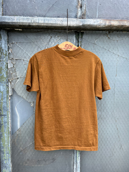 Vintage 1960's Cotton Turtleneck Short Sleeve Shirt