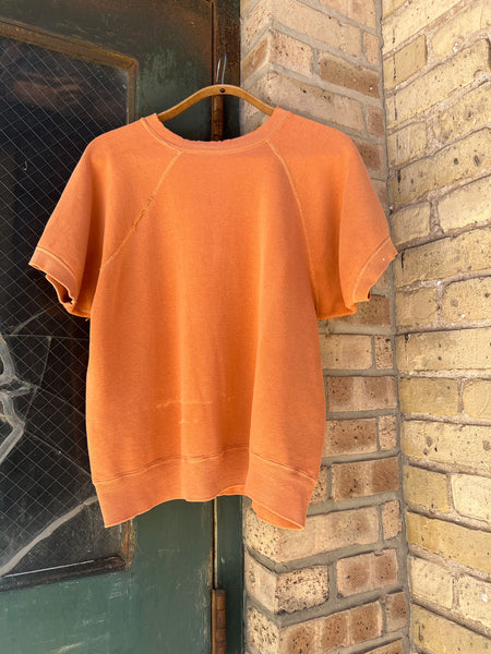 Vintage 1960's Orange Short Sleeve Sweatshirt