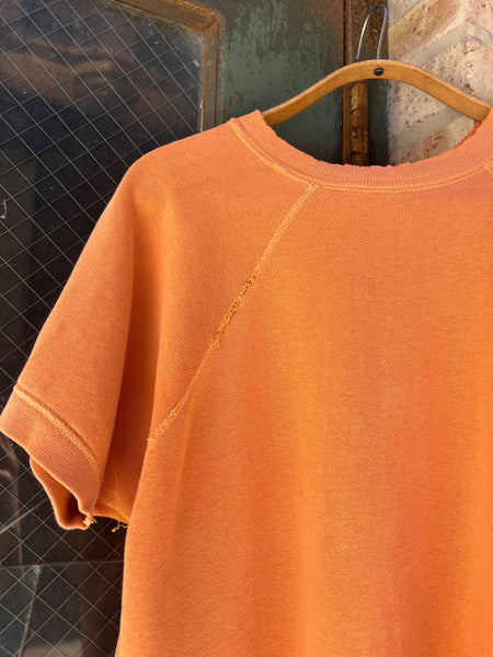 Vintage 1960's Orange Short Sleeve Sweatshirt