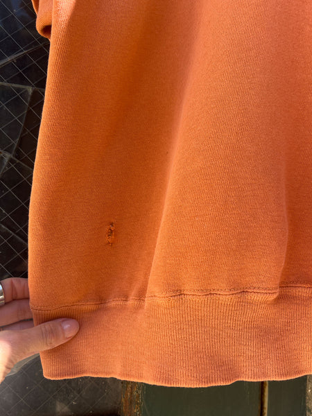 Vintage 1960's Orange Short Sleeve Sweatshirt