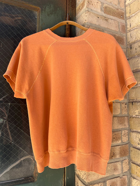 Vintage 1960's Orange Short Sleeve Sweatshirt