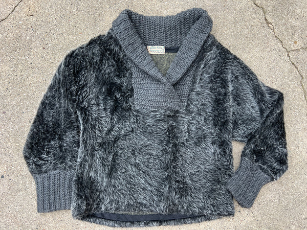 Vintage 1950's Panda Shag Sweatshirt