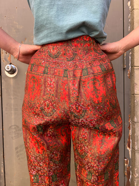 Vintage 1950's Metallic Woven Mr. Pants Slacks