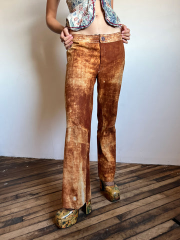 Vintage Late 1960's Leather Pants by Cordoba Made in England Size Large