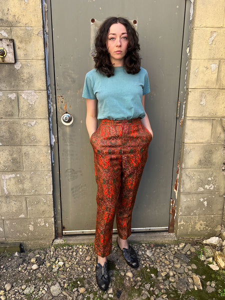 Vintage 1950's Metallic Woven Mr. Pants Slacks