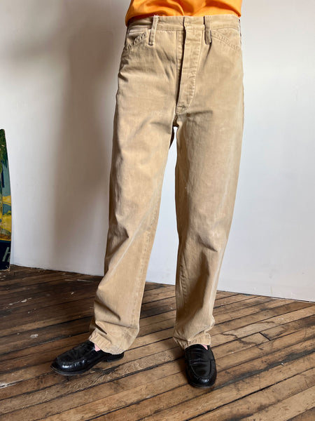 Antique - Early Vintage Button Fly Khakis