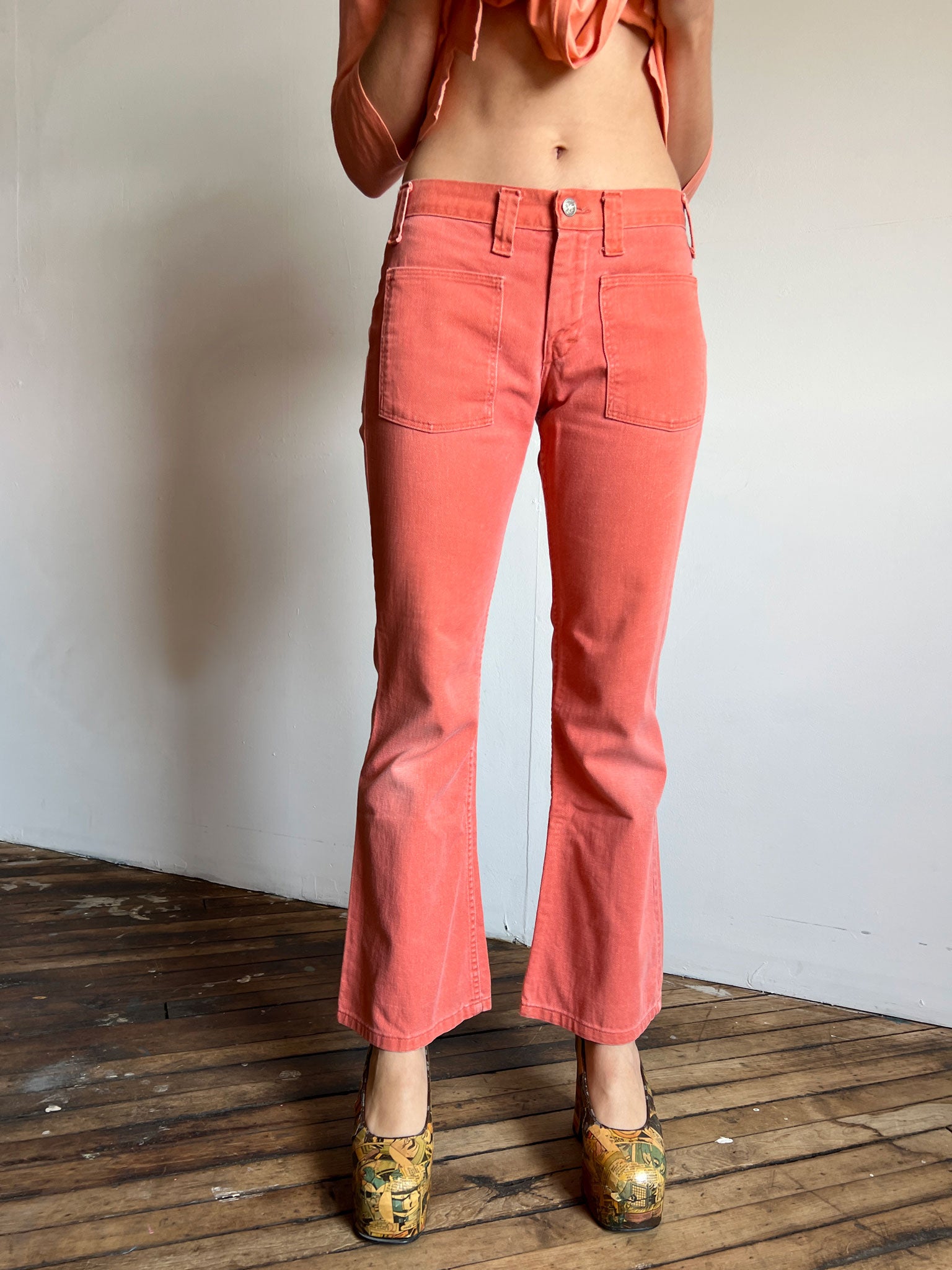 Vintage 1970's Coral Jeans