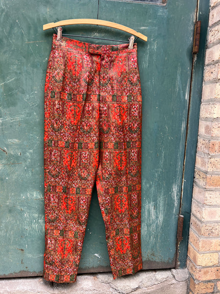 Vintage 1950's Metallic Woven Mr. Pants Slacks