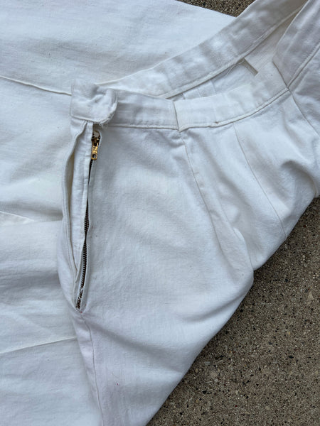 Vintage 1930's - 1940's White Pants