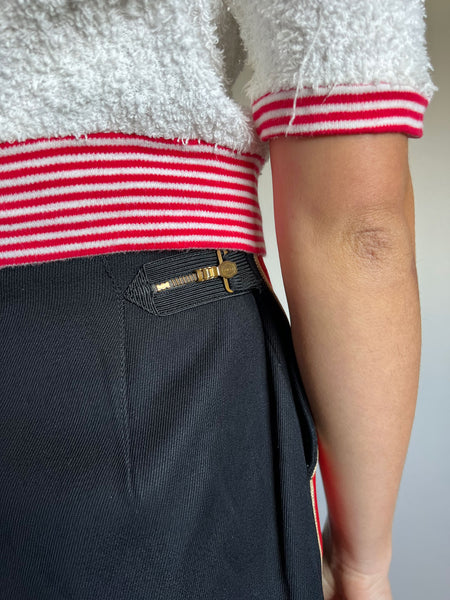 Vintage 1940's 1950's Striped Pants with Adjustable Waist