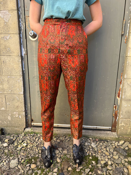 Vintage 1950's Metallic Woven Mr. Pants Slacks