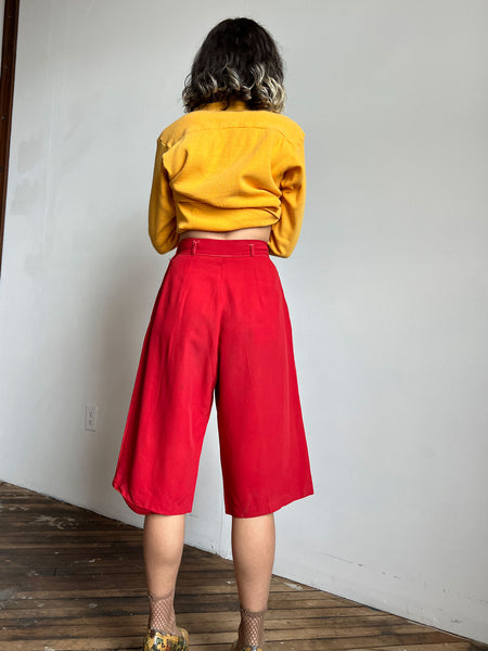 Vintage 1930's- 1940's 'Loomtogs' Side Zip Capri Pants