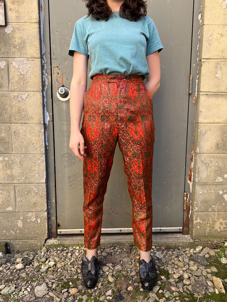 Vintage 1950's Metallic Woven Mr. Pants Slacks