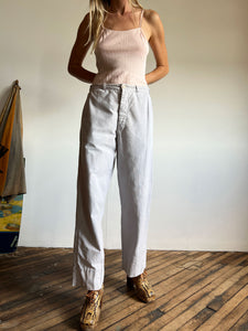 Vintage 1930's Light Blue Button Fly Pants