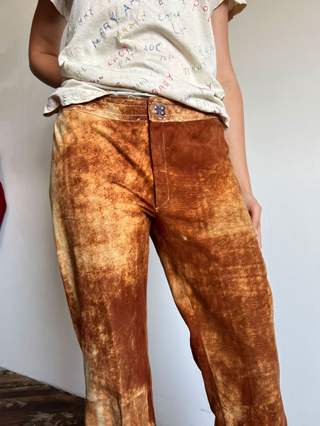 Vintage Late 1960's Leather Pants by Cordoba Made in England Size Large