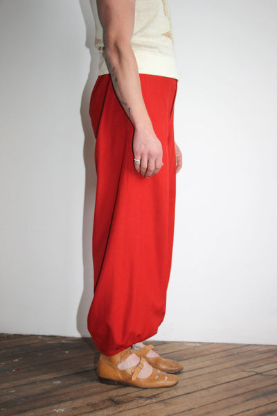 Vintage 1940's Red Wool Balloon Pants