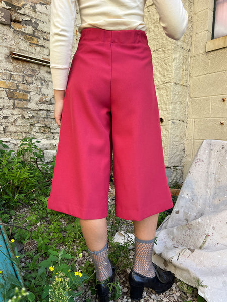 Vintage 1970's Culottes with Chain Belt