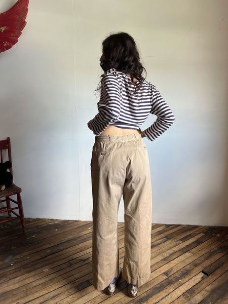 Vintage 1940's - 1950's Button Fly Work Pants