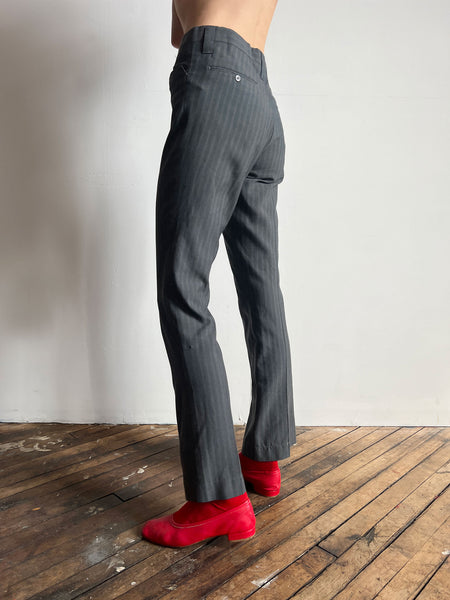 Vintage 1960's - 1970's Farah Brand Striped Trousers, Unisex Adults, Mod 60's - 70's