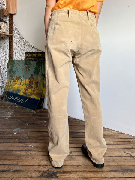 Antique - Early Vintage Button Fly Khakis