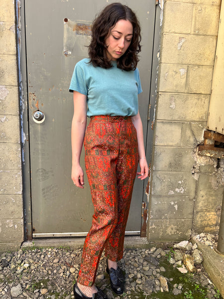 Vintage 1950's Metallic Woven Mr. Pants Slacks