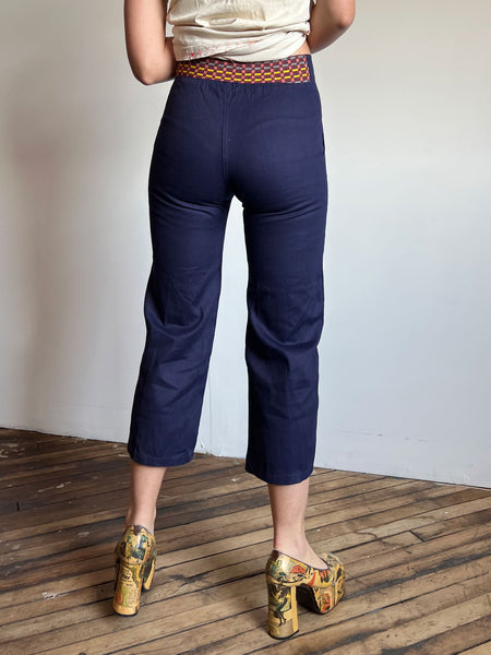 Vintage 1940's Novelty Print Pants, Western