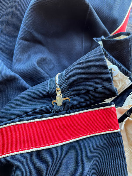 Vintage 1940's 1950's Striped Pants with Adjustable Waist