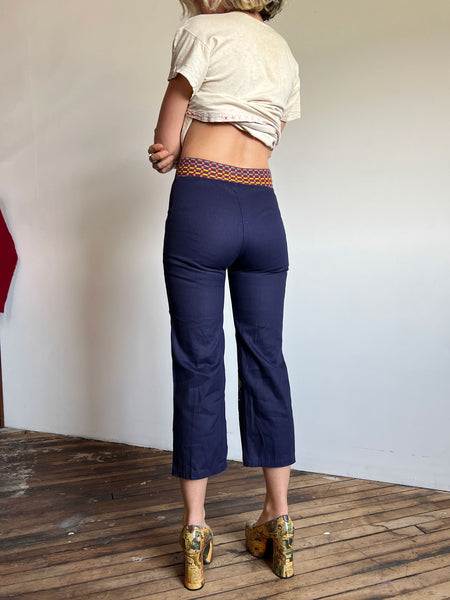 Vintage 1940's Novelty Print Pants, Western