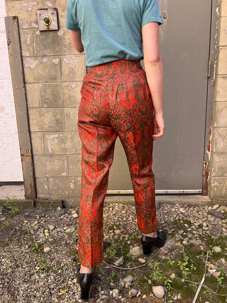 Vintage 1950's Metallic Woven Mr. Pants Slacks