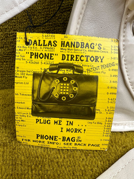 Rare 1960's - 1970's Dead-Stock Phone Bag by Dallas Handbags
