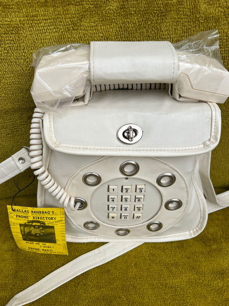 Rare 1960's - 1970's Dead-Stock Phone Bag by Dallas Handbags