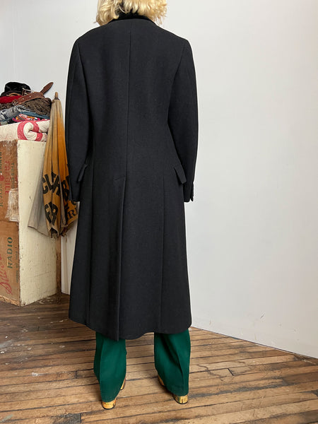 Vintage Polo by Ralph Lauren Black Cashmere Coat