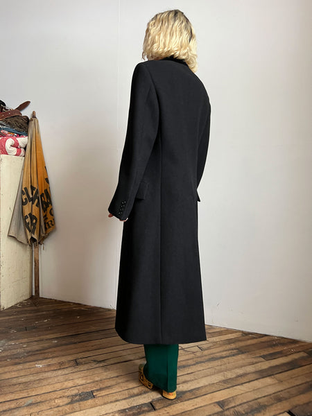 Vintage Polo by Ralph Lauren Black Cashmere Coat