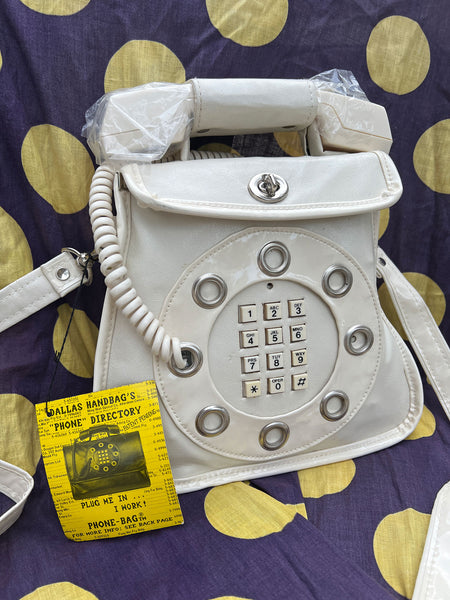 Rare 1960's - 1970's Dead-Stock Phone Bag by Dallas Handbags