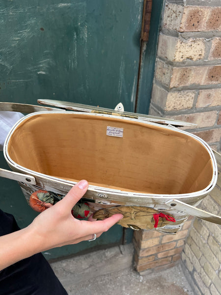 Vintage 1950's Vegetable and Fruit Basket Purse