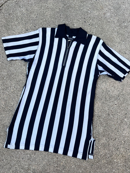 Vintage 1940's - 1950's Black and White Striped Jersey